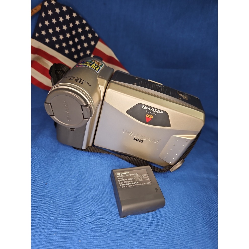 Sharp VL-AH30 VL-AH30U HI8 8mm Video8 Camcorder VCR Player Transfer NO CHARGER